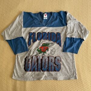 Vintage Florida Gators Graphic 3/4 Long Sleeve Shirt, Men’s Large